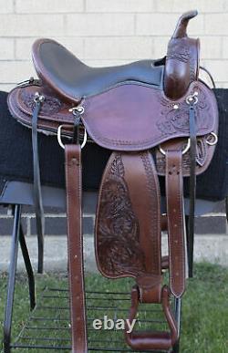 Horse Saddle Western Used Trail Gaited Classic Tooled Leather Tack 10 To 19