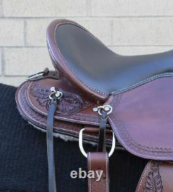 Horse Saddle Western Used Trail Gaited Classic Tooled Leather Tack 10 To 19