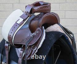 Horse Saddle Western Used Trail Gaited Classic Tooled Leather Tack 10 To 19
