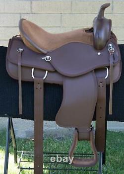 Horse Saddle Western Used Trail Gaited Close Contact Synthetic Tack 16