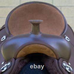 Horse Saddle Western Used Trail Gaited Close Contact Synthetic Tack 16