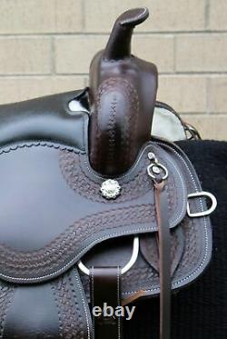 Horse Saddle Western Used Trail Gaited Custom Pro Leather Tack Set 15 16