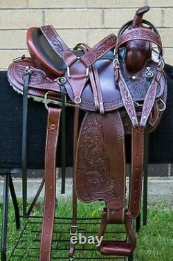 Horse Saddle Western Used Trail Gaited Endurance Leather Pro Leather Tack 15 16