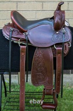 Horse Saddle Western Used Trail Gaited Endurance Leather Pro Leather Tack 15 16