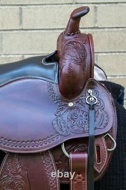 Horse Saddle Western Used Trail Gaited Endurance Leather Pro Leather Tack 15 16