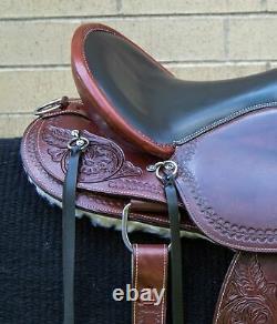 Horse Saddle Western Used Trail Gaited Endurance Leather Pro Leather Tack 15 16