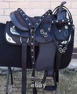 Horse Saddle Western Used Trail Light Weight Synthetic Tack 16 17 18