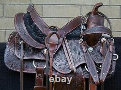 Horse Saddle Western Used Trail Ranch Classic Barrel Leather Tack 14 15 16 17 18
