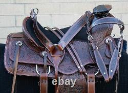 Horse Saddle Western Used Trail Roping Wade Ranch Work Leather Tack 16 17 18