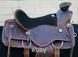 Horse Saddle Western Used Trail Roping Wade Ranch Work Leather Tack 16 17 18