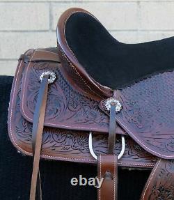 Horse Saddle Western Used Trail Roping Wade Ranch Work Leather Tack 16 17 18