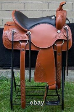 Horse Saddle Western Used Trail Show Leather Tack 15 16 17 18