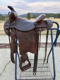 Horse Tack 12 1/2 V. Dotson Western Saddle