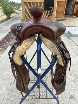 Horse Tack 12 1/2 V. Dotson Western Saddle