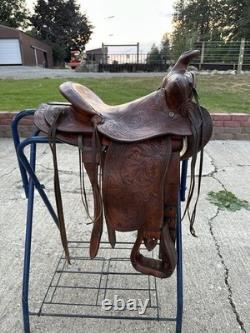 Horse Tack 12 1/2 V. Dotson Western Saddle