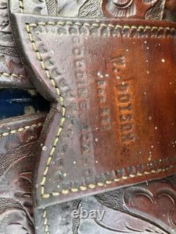 Horse Tack 12 1/2 V. Dotson Western Saddle