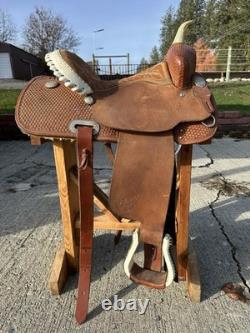 Horse Tack 13 1/2 Billy Cook Barrel Racing Western Saddle