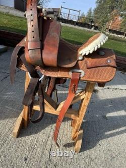 Horse Tack 13 1/2 Billy Cook Barrel Racing Western Saddle