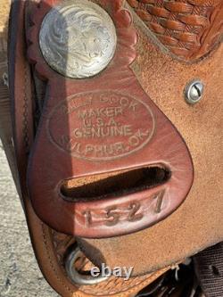 Horse Tack 13 1/2 Billy Cook Barrel Racing Western Saddle