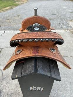 Horse Tack 14 1/2 Alamo Western Barrel Racing Saddle