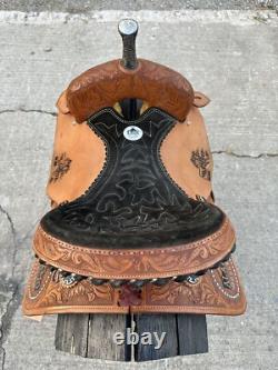 Horse Tack 14 1/2 Alamo Western Barrel Racing Saddle