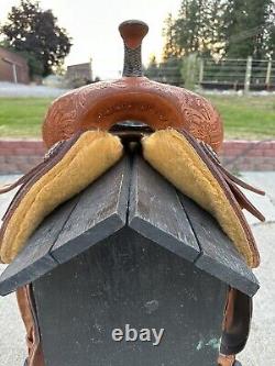 Horse Tack 14 1/2 Alamo Western Barrel Racing Saddle