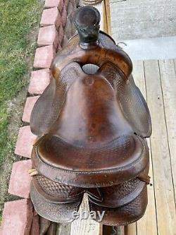 Horse Tack 14 1/2 Bona Allen Round Skirt Western Saddle