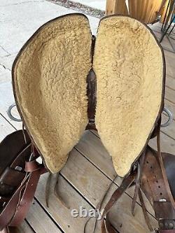 Horse Tack 14 1/2 Bona Allen Round Skirt Western Saddle