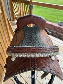 Horse Tack 14 1/2 Corriente Barrel Racing Western Saddle