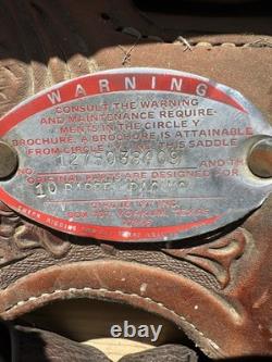 Horse Tack 14 Circle Y Connie Combs Western Barrel Racing Saddle