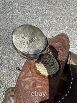 Horse Tack 14 Circle Y Connie Combs Western Barrel Racing Saddle