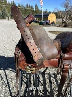 Horse Tack 15 1/2 Carl Olson Western Ranch Saddle