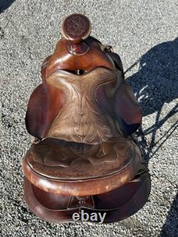 Horse Tack 15 1/2 Carl Olson Western Ranch Saddle
