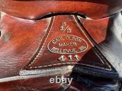 Horse Tack 15 1/2 Carl Olson Western Ranch Saddle