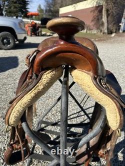 Horse Tack 15 1/2 Carl Olson Western Ranch Saddle