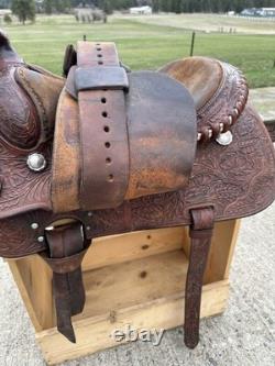 Horse Tack 15 1/2 Champion Turf Western Equitation Saddle