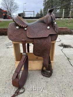 Horse Tack 15 1/2 Champion Turf Western Equitation Saddle