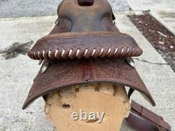 Horse Tack 15 1/2 Champion Turf Western Equitation Saddle