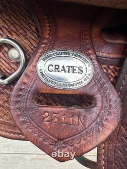 Horse Tack 15 1/2 Crates Western Show Saddle