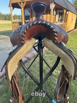 Horse Tack 15 1/2 Custom Mike Wick Western Saddle