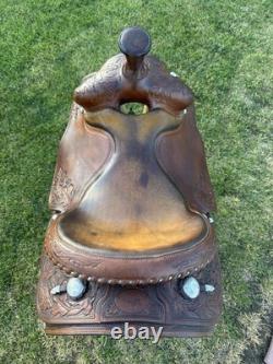 Horse Tack 15 1/2 Custom Mike Wick Western Saddle