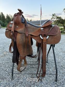 Horse Tack 15 1/2 Kerry Kuhn Ranch Cutter Cowhorse Western Saddle