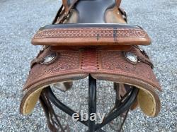Horse Tack 15 1/2 Kerry Kuhn Ranch Cutter Cowhorse Western Saddle