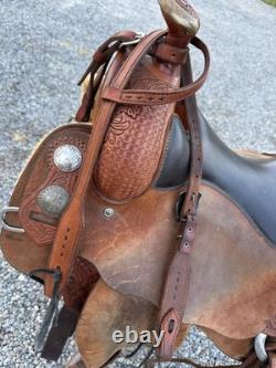 Horse Tack 15 1/2 Kerry Kuhn Ranch Cutter Cowhorse Western Saddle