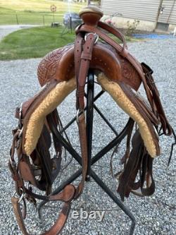 Horse Tack 15 1/2 Kerry Kuhn Ranch Cutter Cowhorse Western Saddle