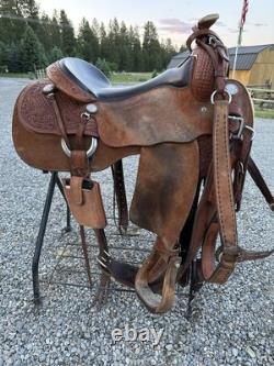 Horse Tack 15 1/2 Kerry Kuhn Ranch Cutter Cowhorse Western Saddle