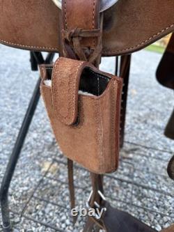 Horse Tack 15 1/2 Kerry Kuhn Ranch Cutter Cowhorse Western Saddle