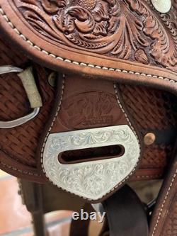 Horse Tack 16 Bob's Custom Western Reining Show Saddle