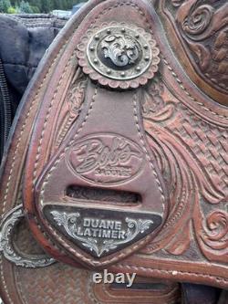 Horse Tack 16 Bob's Duane Latimer Reining Western Saddle