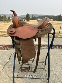 Horse Tack 16 Fabtron Trail Barrel Western Saddle